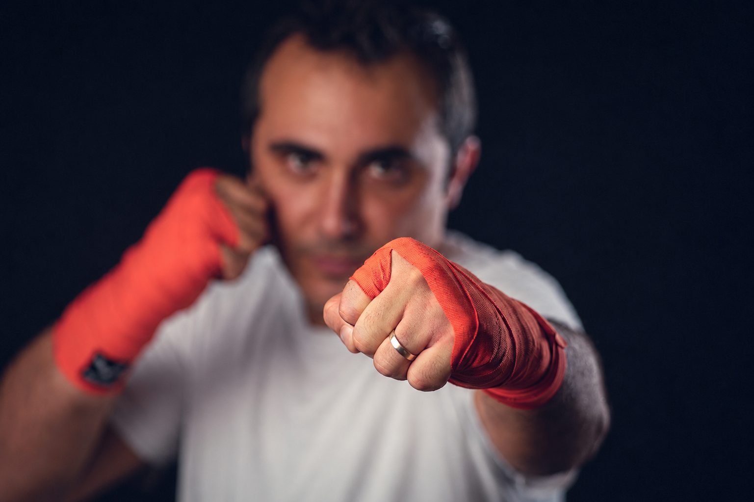 Mickaël en garde, coaching boxe et mental à Bastia
